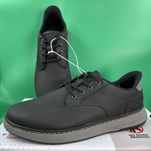 Skechers Hands Free Swift Fit Men’s 10.5 Black Waterproof Casual Lace Sneakers main image 9